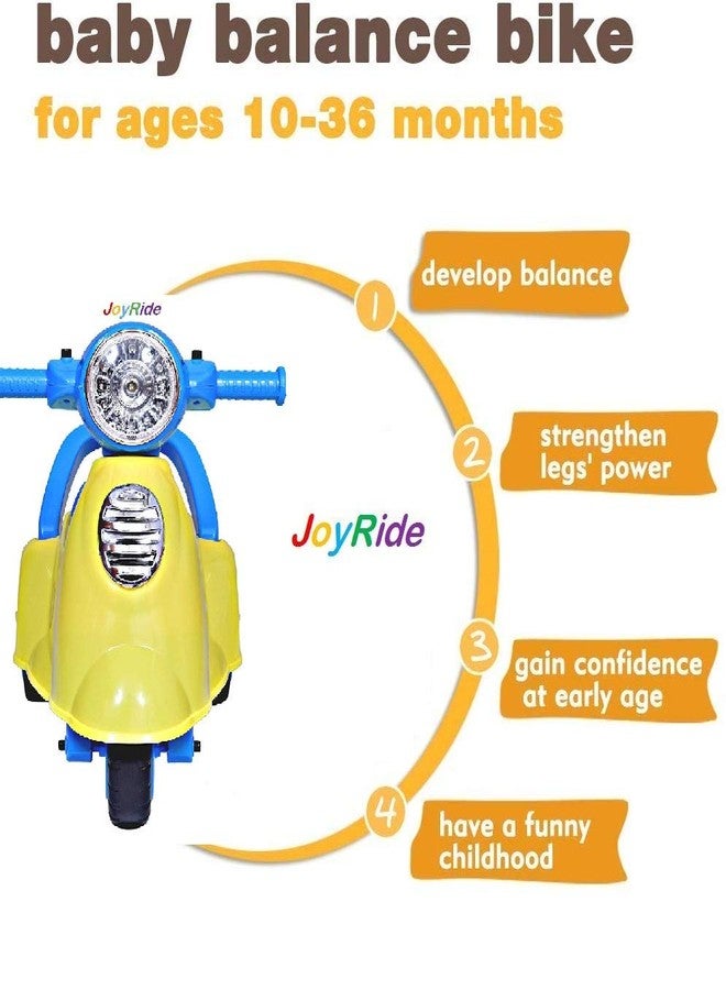 JoyRide Baby Ride ON Italian Scooter (Yellow), Toddler - Image 2
